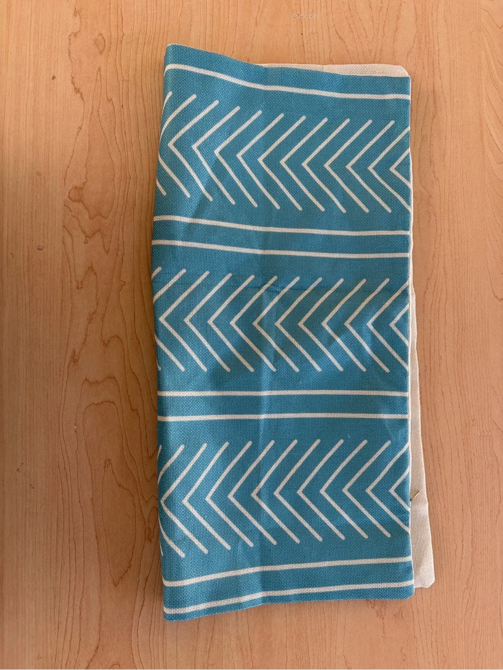 Home Accents Blue Chevron Decorative Pillow Cover